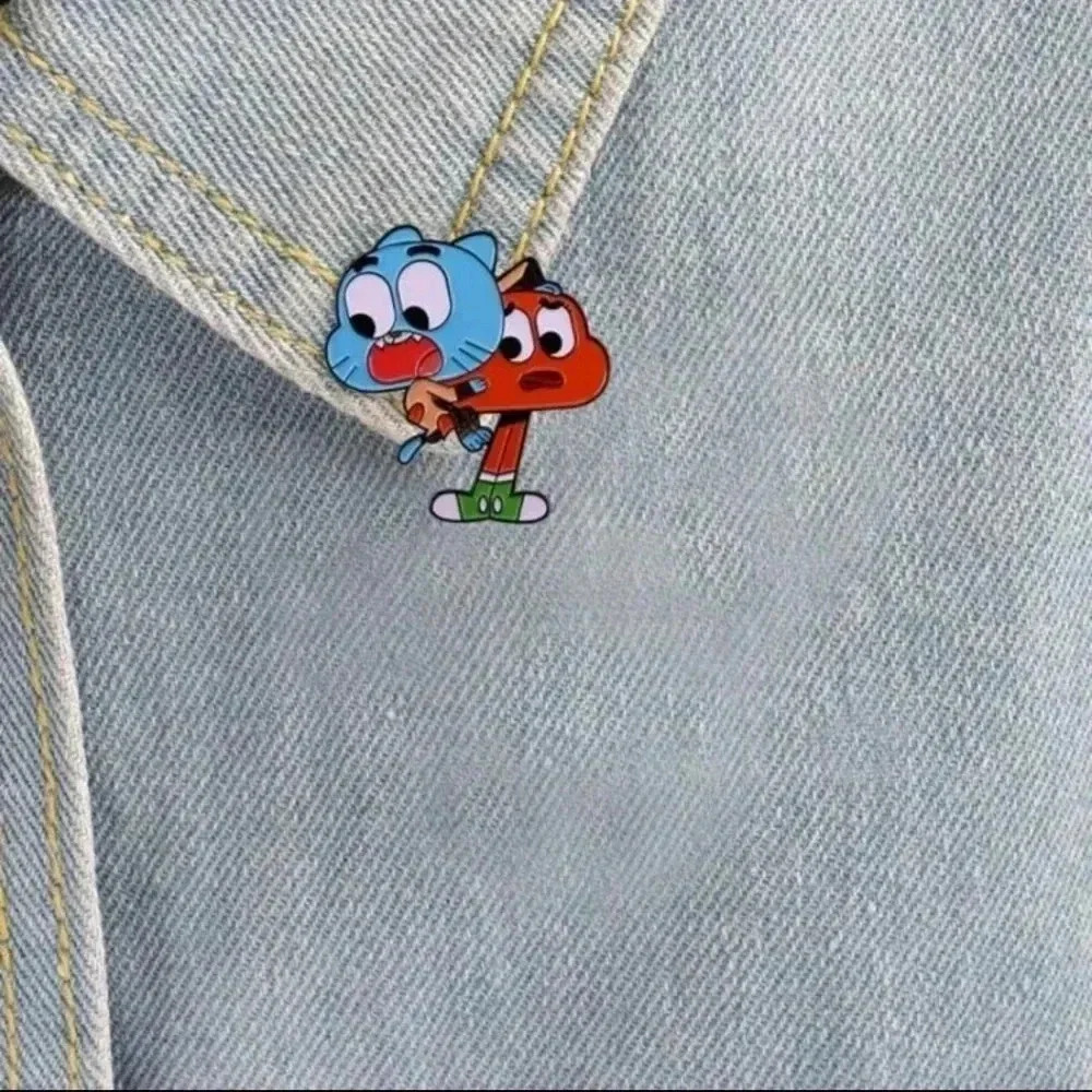 Gumball funny TV show kids enamel pin brooch charm purse bag decor satchel box - Picture 2 of 3